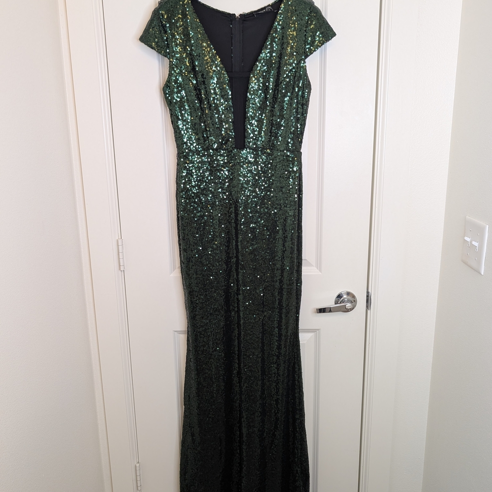 Soho Emerald Sequin Dress